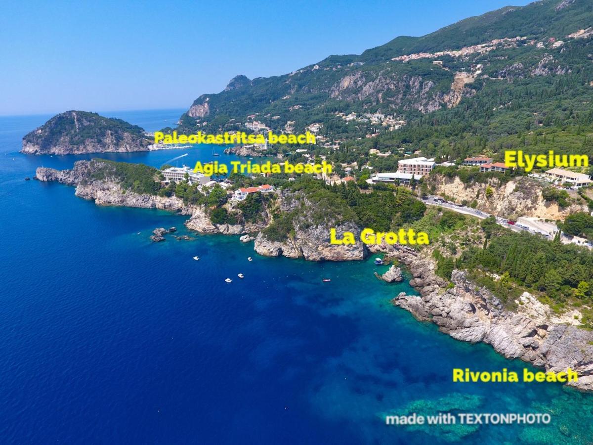 Elysium Apartments Corfu Палеокастрица Екстериор снимка
